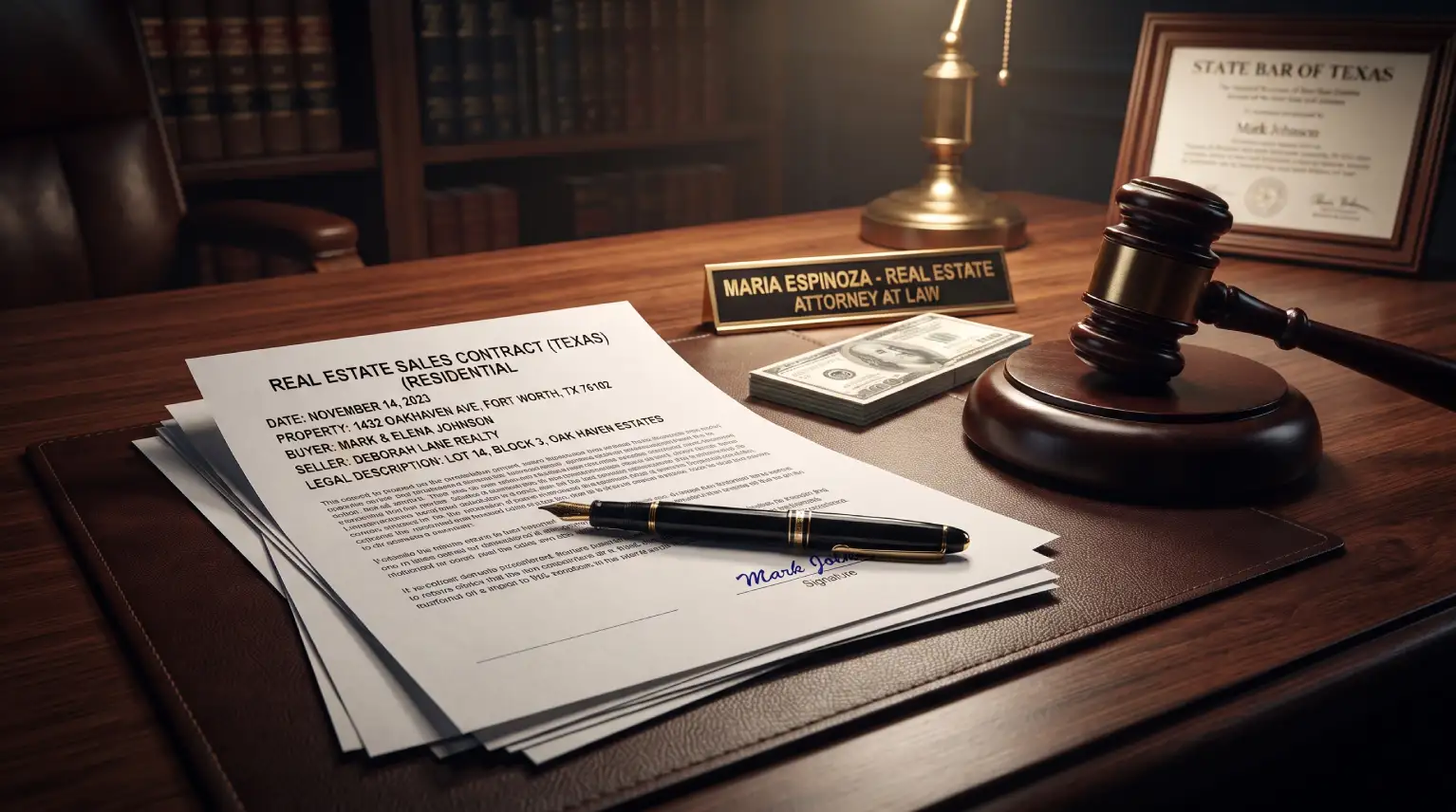 Contrato legal de bienes raices en Texas para compra de dueno a dueno