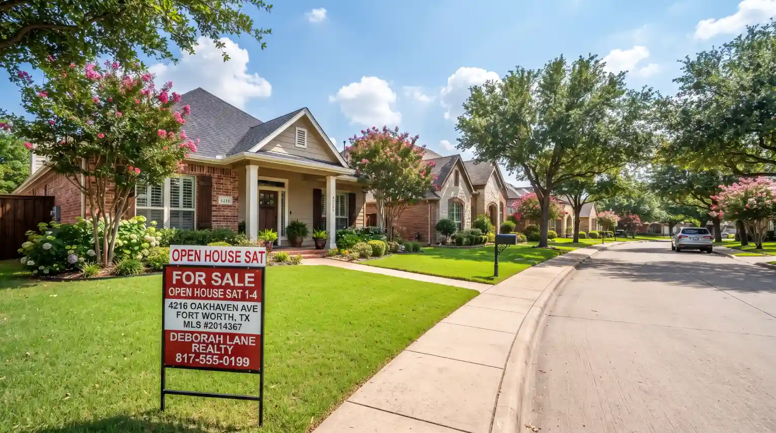 Casas suburbanas hermosas en Fort Worth Texas de venta de dueño a dueño