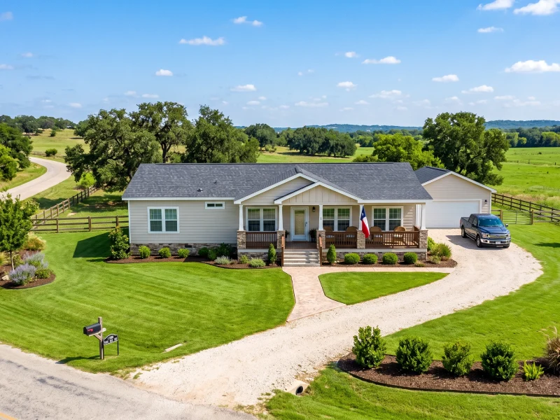 Terreno amplio en Texas con una Mobile Home nueva comprada con financiamiento ITIN